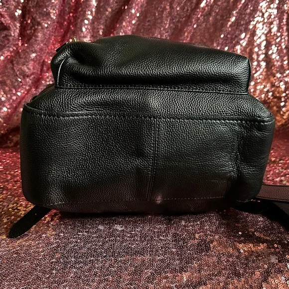 COACH Women Black Leather Backpack - Picture 9 of 16